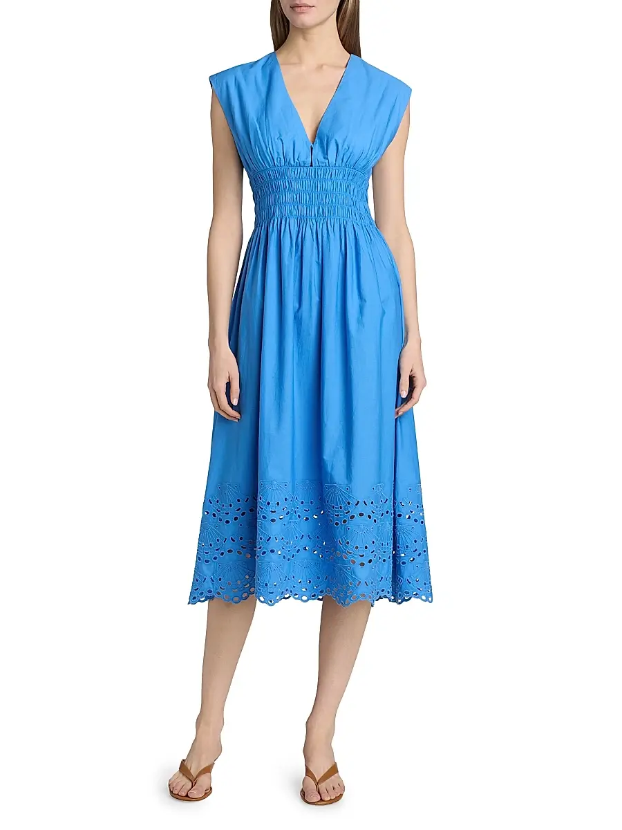 RAILS Women's Roxanne Cotton Embroidered Midi-Dress | Thumbnail 3 RAILS Women's Roxanne Cotton Embroidered Midi-Dress | Thumbnail 3