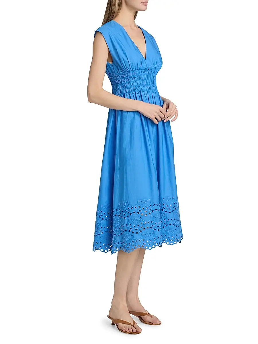 RAILS Women's Roxanne Cotton Embroidered Midi-Dress | Thumbnail 4 RAILS Women's Roxanne Cotton Embroidered Midi-Dress | Thumbnail 4