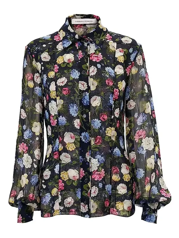 Women's Cabana Isabella Floral Silk Shirt Women's Cabana Isabella Floral Silk Shirt