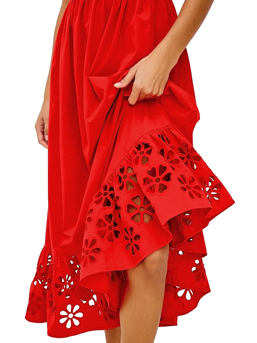 RAILS Women's Moira Embroidered Shirred Midi-Dress | Thumbnail 5 RAILS Women's Moira Embroidered Shirred Midi-Dress | Thumbnail 5