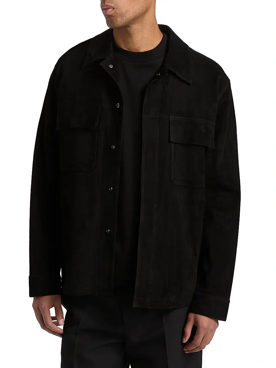 Vince Men's Suede Shirt Jacket | Thumbnail 3