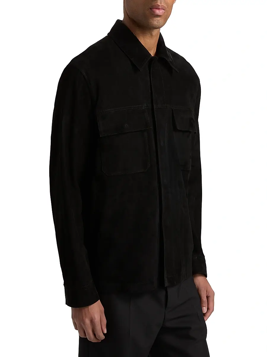 Vince Men's Suede Shirt Jacket | Thumbnail 4