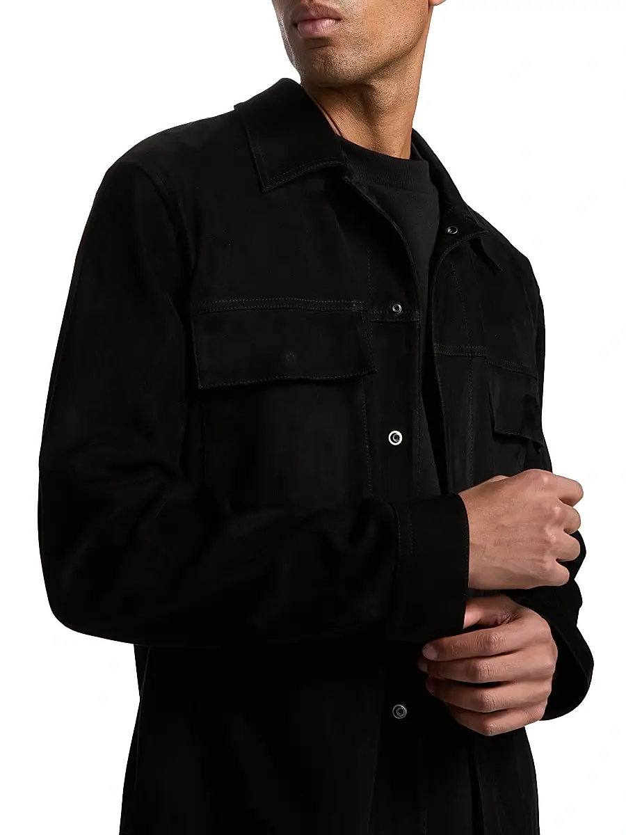 Vince Men's Suede Shirt Jacket | Thumbnail 6