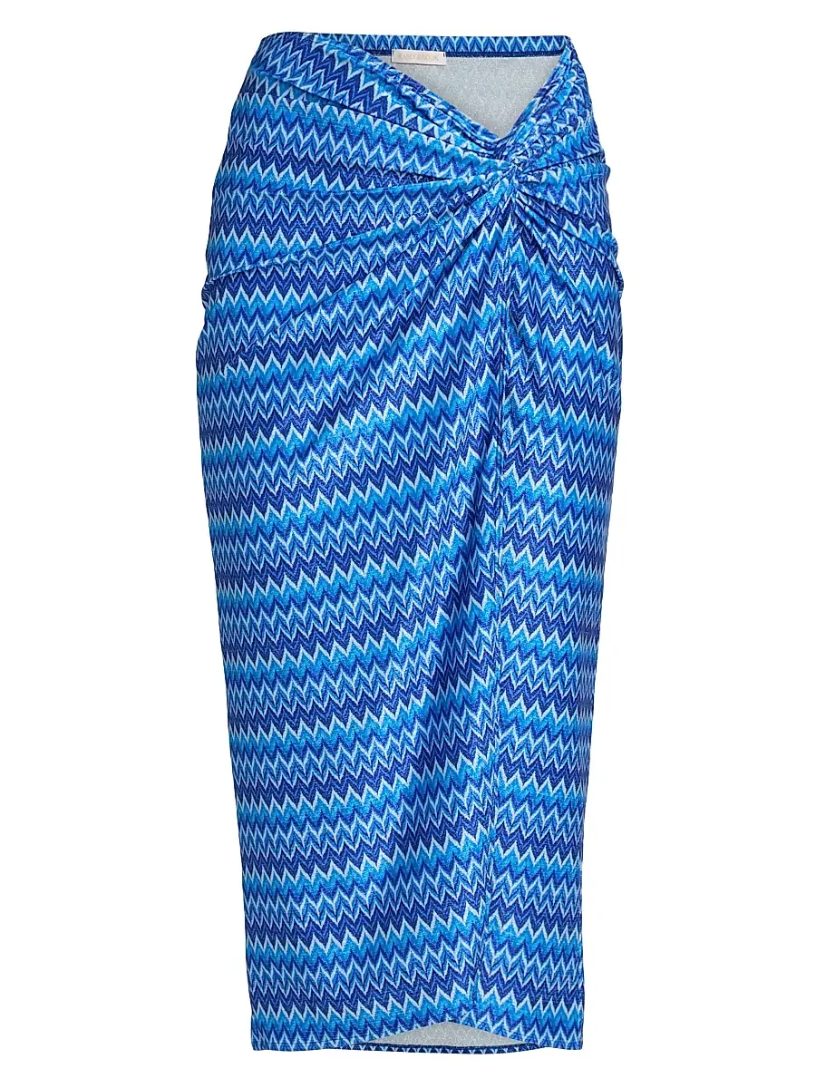 Ramy Brook Women's Xana Wave Cover-Up Skirt - Ocean Wave - Size XL | Image 1 Ramy Brook Women's Xana Wave Cover-Up Skirt - Ocean Wave - Size XL | Image 1