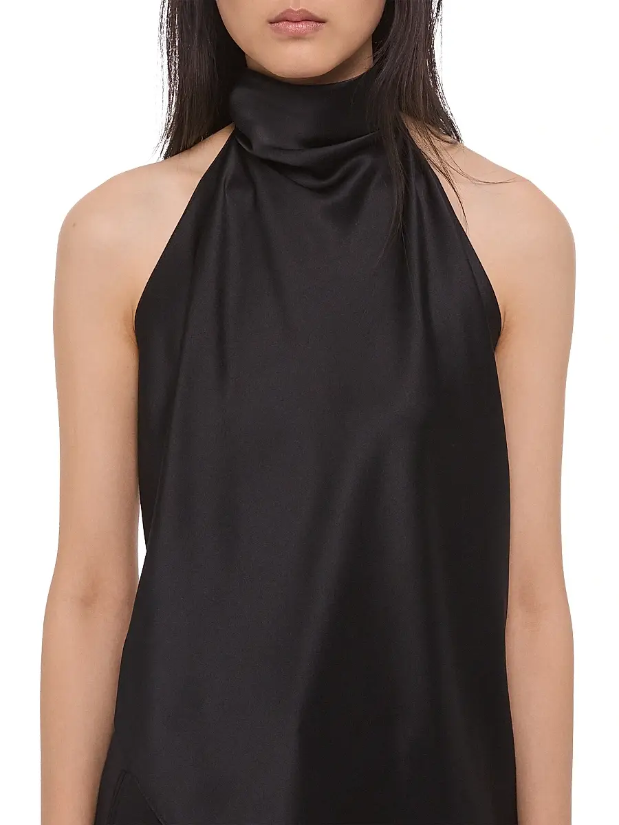 Helmut Lang Women's Silk Charmeuse Tie Scarf Top | Thumbnail 7 Helmut Lang Women's Silk Charmeuse Tie Scarf Top | Thumbnail 7