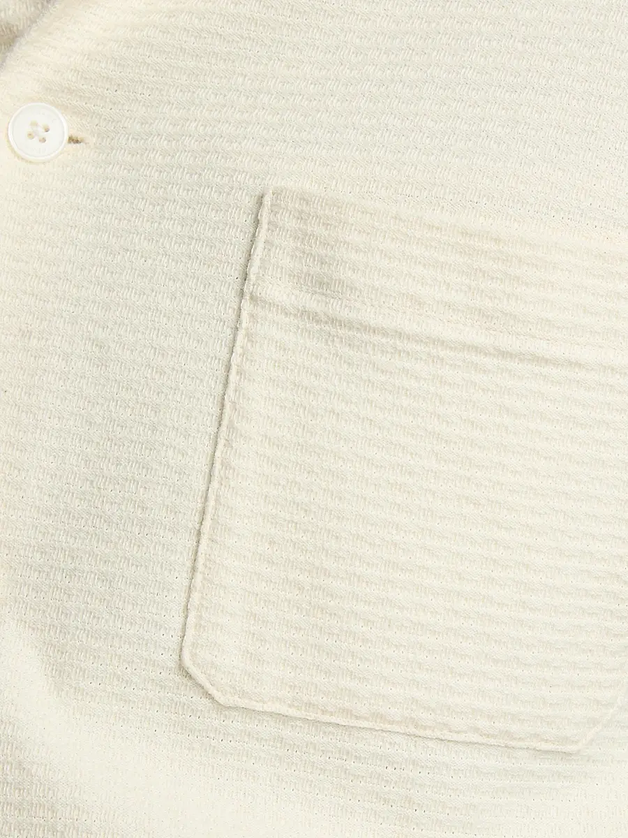 Frame Men's Jacquard Cotton Short-Sleeve Shirt | Thumbnail 7 Frame Men's Jacquard Cotton Short-Sleeve Shirt | Thumbnail 7