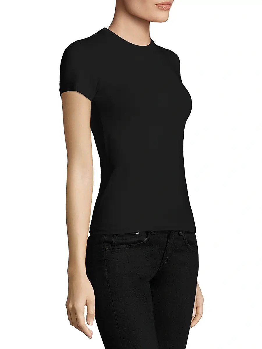 ATM Anthony Thomas Melillo Women's Stretch Cotton Tee | Thumbnail 4 ATM Anthony Thomas Melillo Women's Stretch Cotton Tee | Thumbnail 4