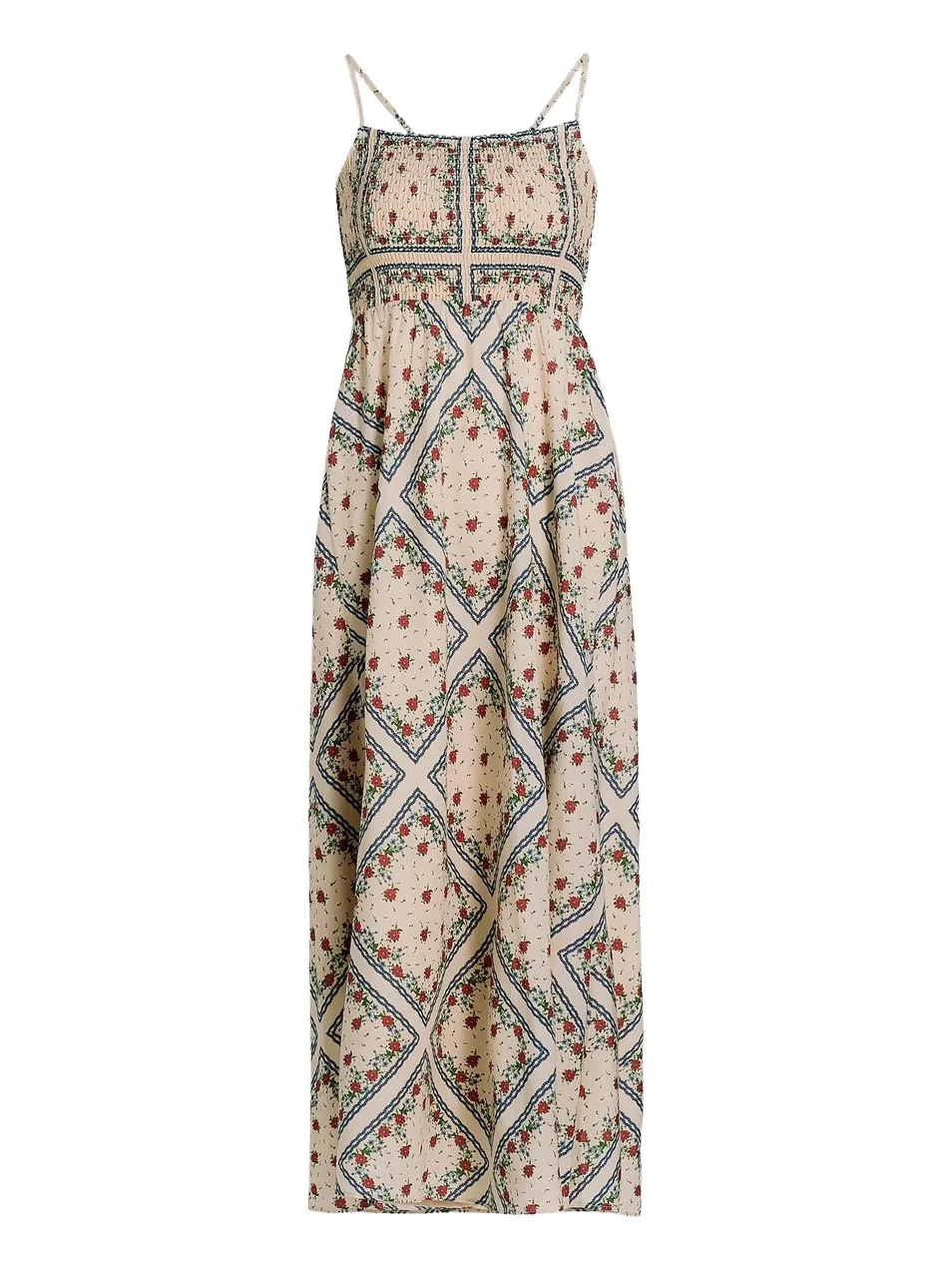 Women's Cecily Floral Cotton-Silk A-Line Midi-Dress Women's Cecily Floral Cotton-Silk A-Line Midi-Dress