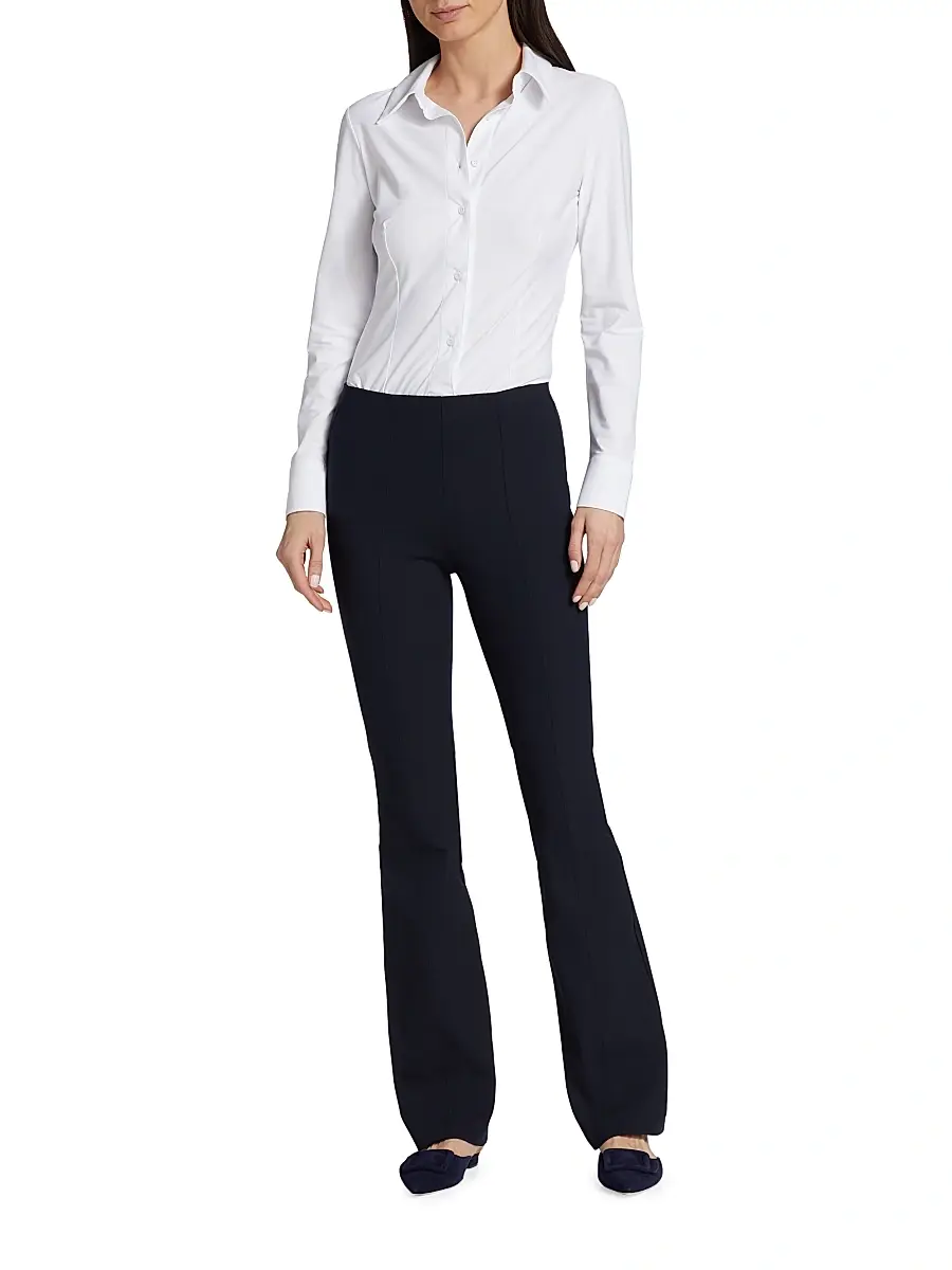 Commando Women's Classic Oxford Shirt Bodysuit | Thumbnail 2 Commando Women's Classic Oxford Shirt Bodysuit | Thumbnail 2