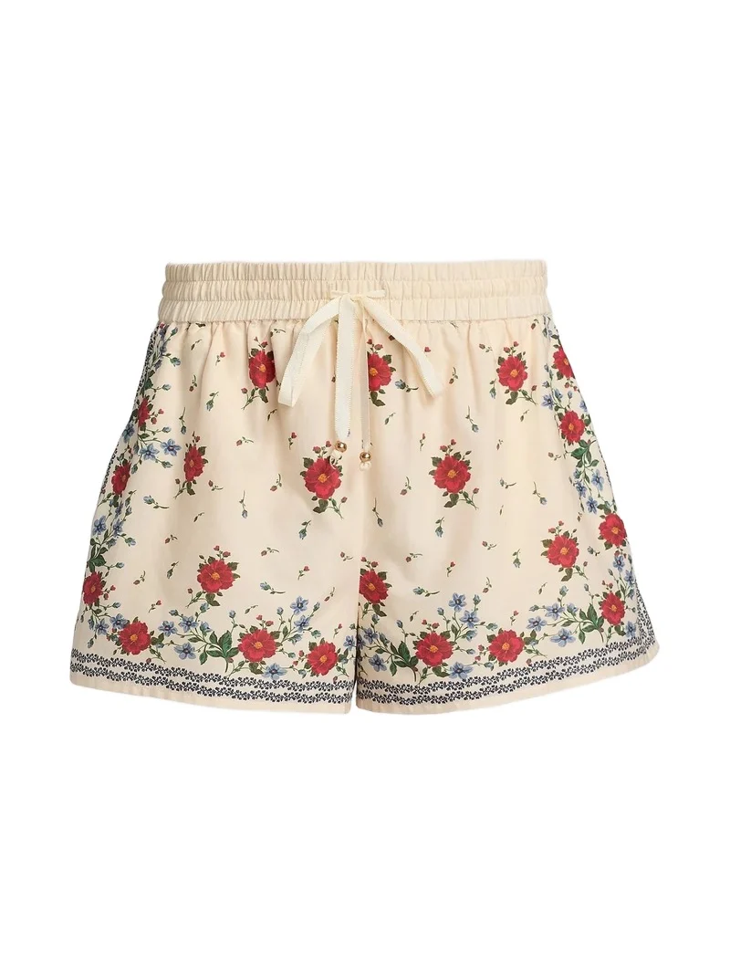 Cami NYC Women's Oslo Floral Cotton-Silk Drawstring Shorts