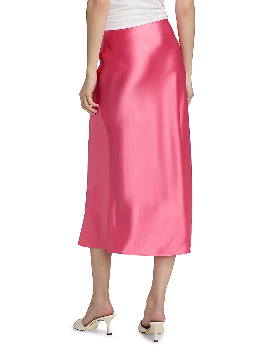 Cami NYC Women's Florina Embroidered Satin Midi-Skirt | Thumbnail 5 Cami NYC Women's Florina Embroidered Satin Midi-Skirt | Thumbnail 5