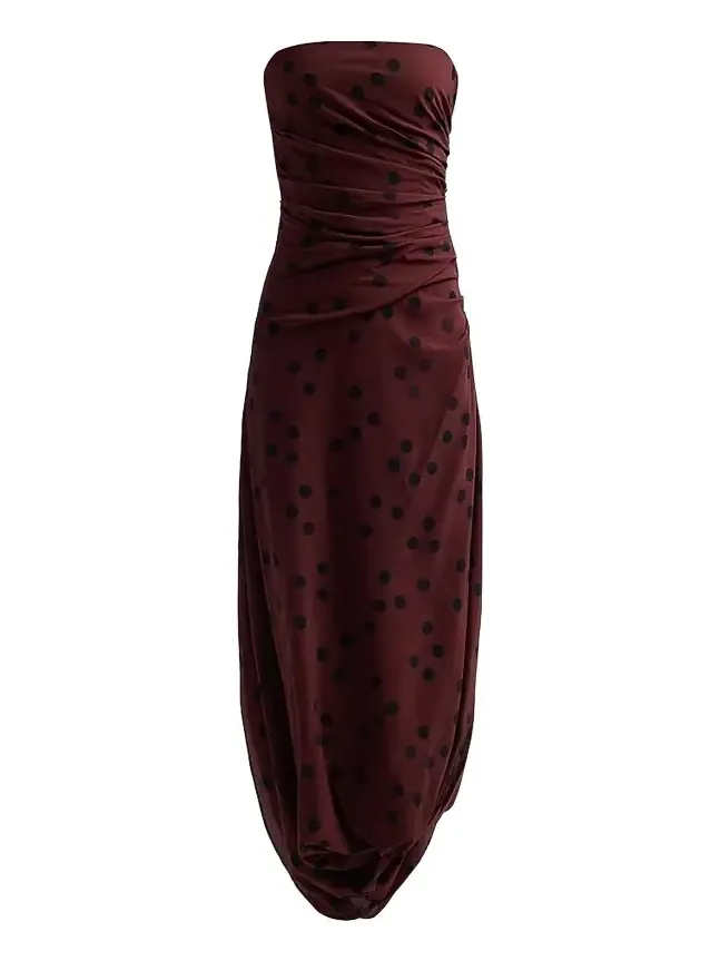 Women's Nayara Polka Dot Jersey Maxi Dress Women's Nayara Polka Dot Jersey Maxi Dress