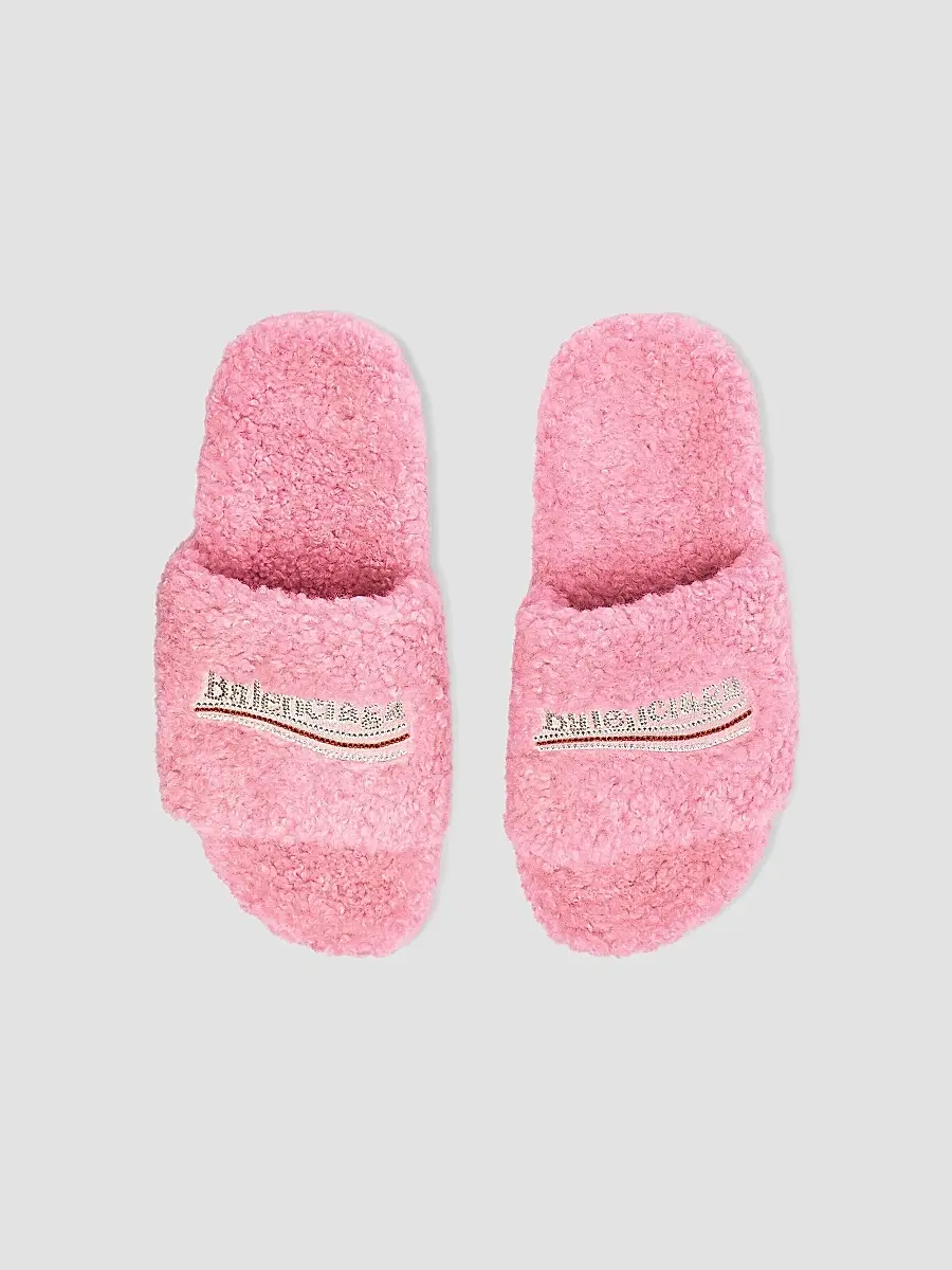 Balenciaga Women's Furry Slide Sandals | Thumbnail 6 Balenciaga Women's Furry Slide Sandals | Thumbnail 6