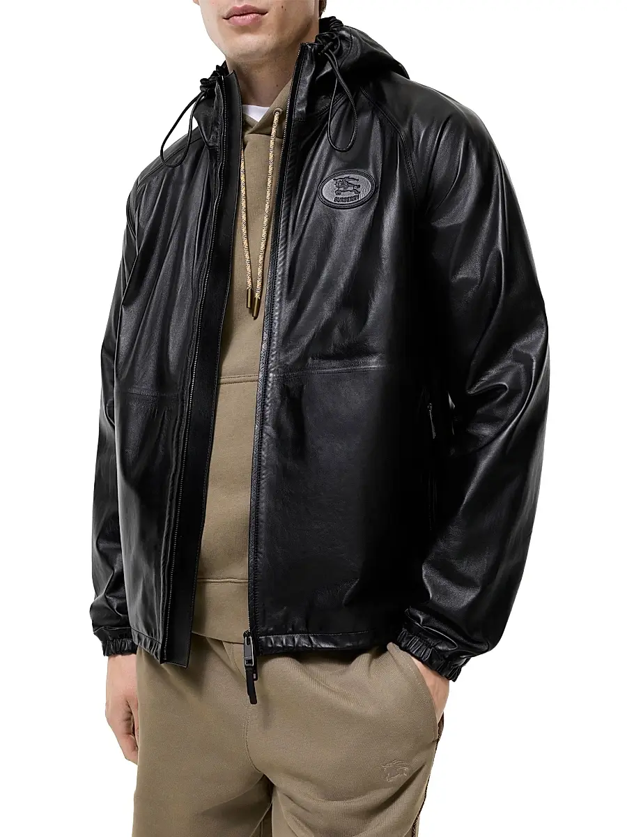 Burberry Men's Clapton Leather Jacket | Thumbnail 2 Burberry Men's Clapton Leather Jacket | Thumbnail 2