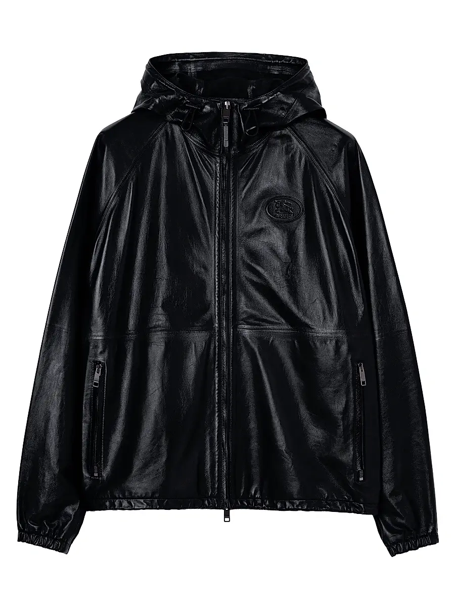 Burberry Men's Clapton Leather Jacket - Black - Size XL | Image 1 Burberry Men's Clapton Leather Jacket - Black - Size XL | Image 1