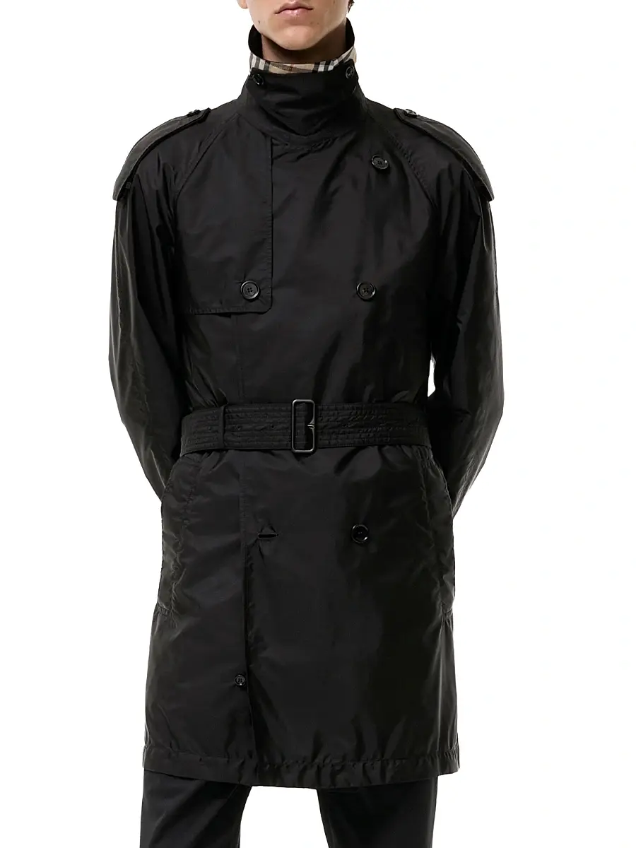 Burberry Men's Leadenham Double-Breasted Trench Coat | Thumbnail 2 Burberry Men's Leadenham Double-Breasted Trench Coat | Thumbnail 2
