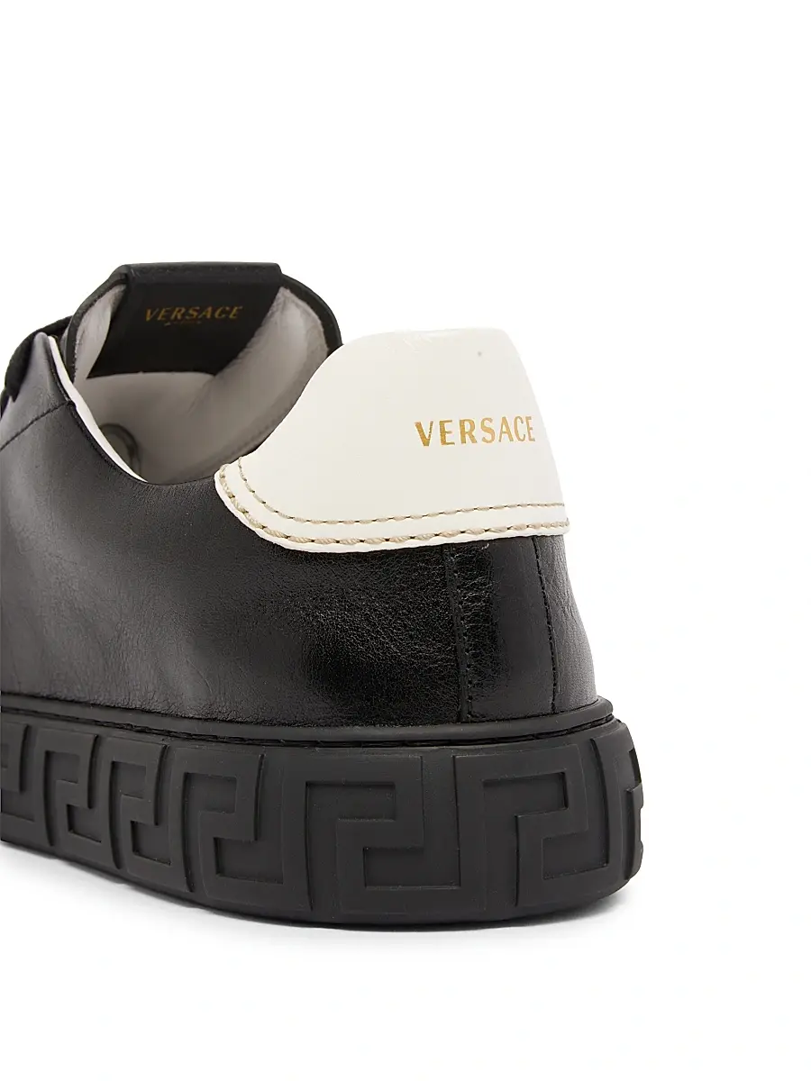 Versace Men's Greca Leather Low-Top Sneakers | Thumbnail 6