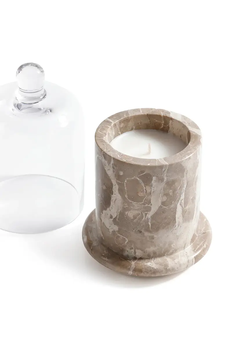 The Favorites Marbella Scented Candle Jar With Cloche | Thumbnail 3