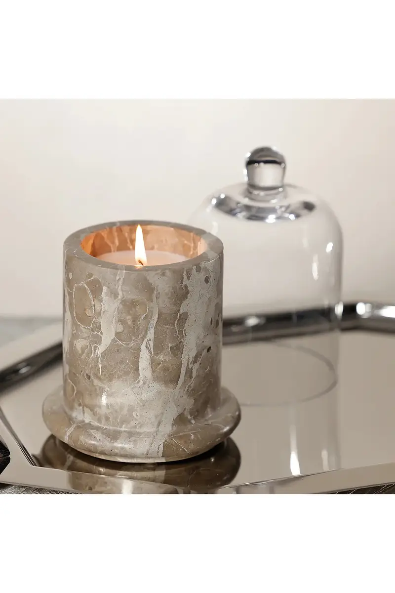 The Favorites Marbella Scented Candle Jar With Cloche | Thumbnail 4