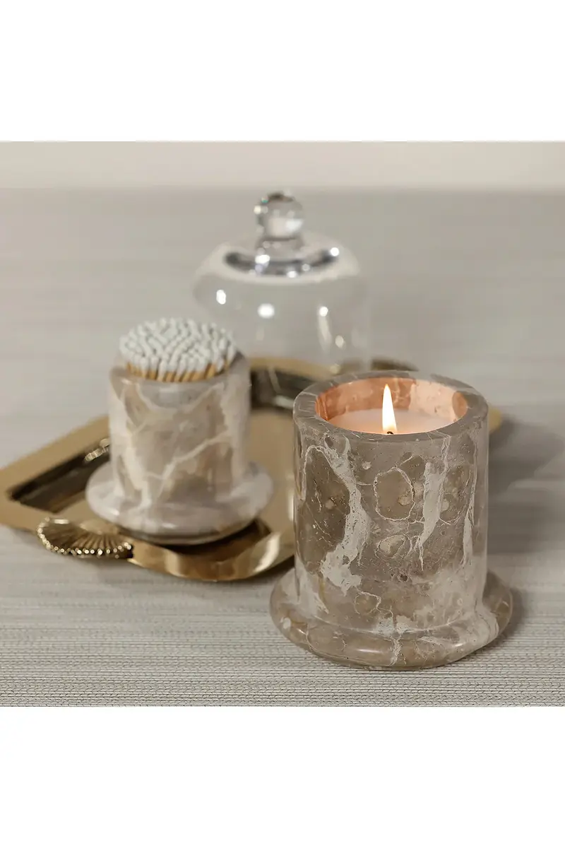 The Favorites Marbella Scented Candle Jar With Cloche | Thumbnail 5
