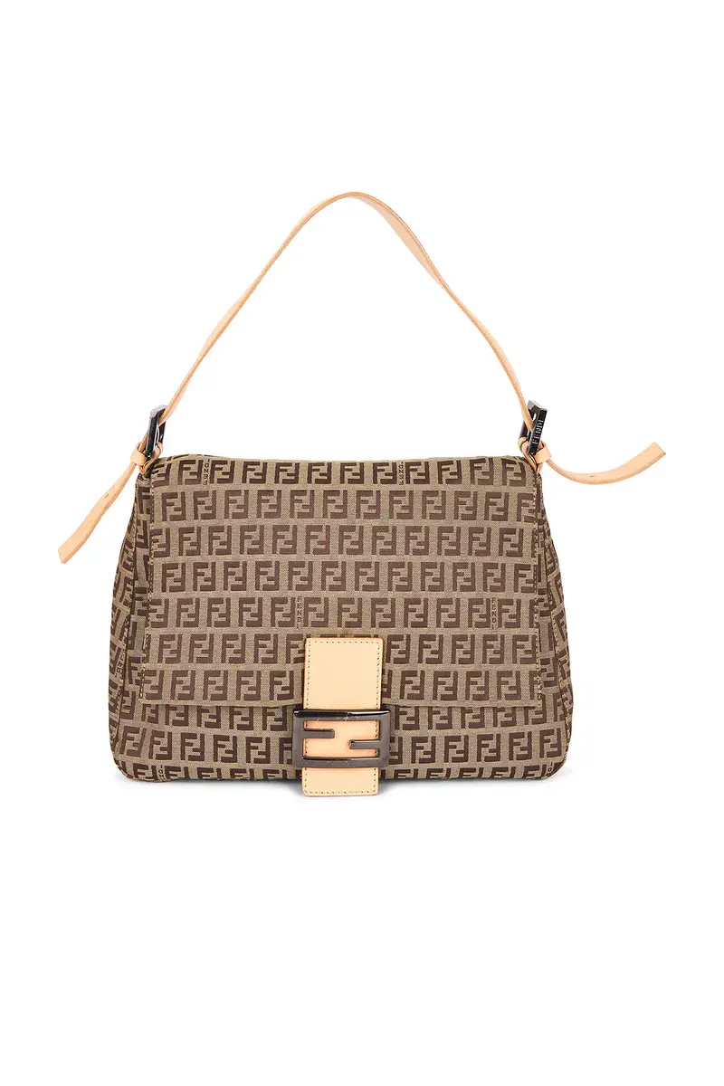 Fendi Zucchino Mama Baguette Shoulder Bag | Image 1 Fendi Zucchino Mama Baguette Shoulder Bag | Image 1