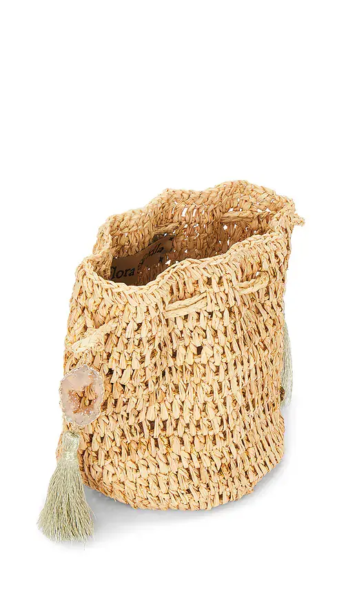 florabella Stintino Hand Crochet Raffia Wristlet | Thumbnail 4