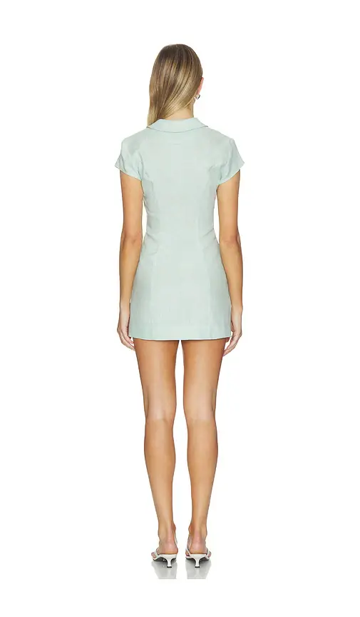 Matthew Bruch Collared V-neck Mini Dress | Thumbnail 3 Matthew Bruch Collared V-neck Mini Dress | Thumbnail 3