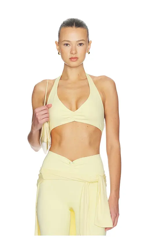 WeWoreWhat V Neck Halter Bra | Image 1 WeWoreWhat V Neck Halter Bra | Image 1