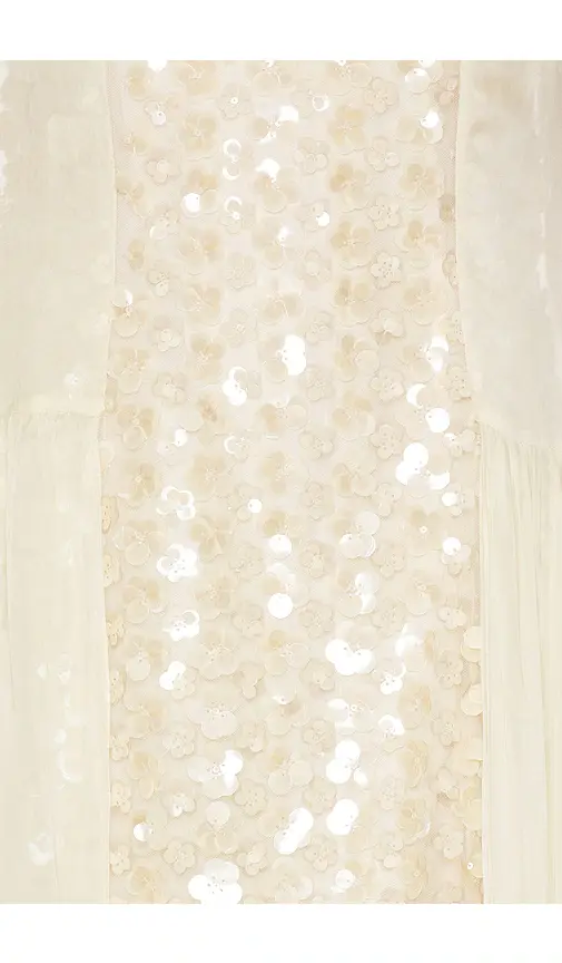 LA FUORI Moonlit Floral Tulle Dress | Thumbnail 4