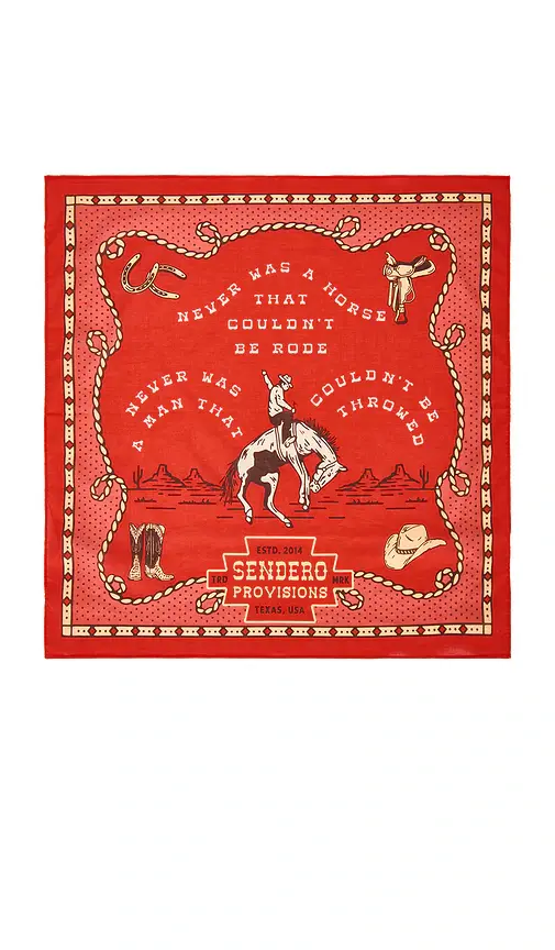 Sendero Provisions Co. Never Was A Horse Bandana | Thumbnail 2