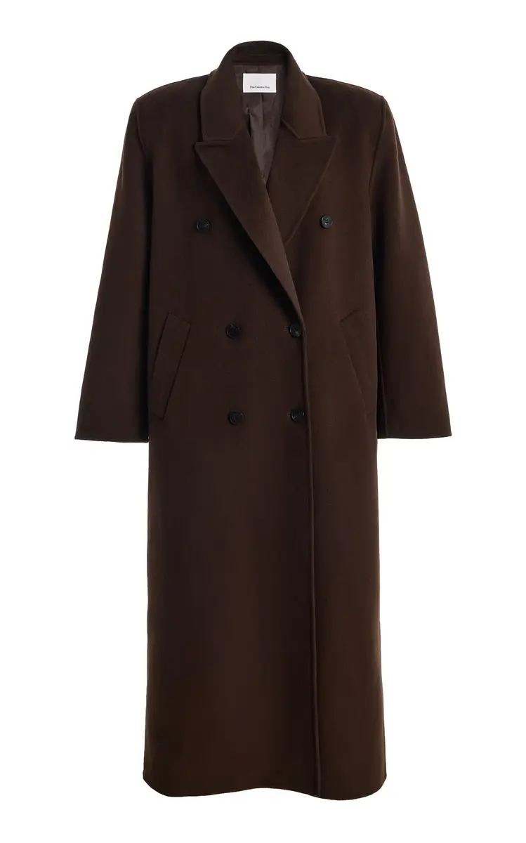 The Frankie Shop Gaia Double-Breasted Wool-Blend Coat | Image 1 The Frankie Shop Gaia Double-Breasted Wool-Blend Coat | Image 1