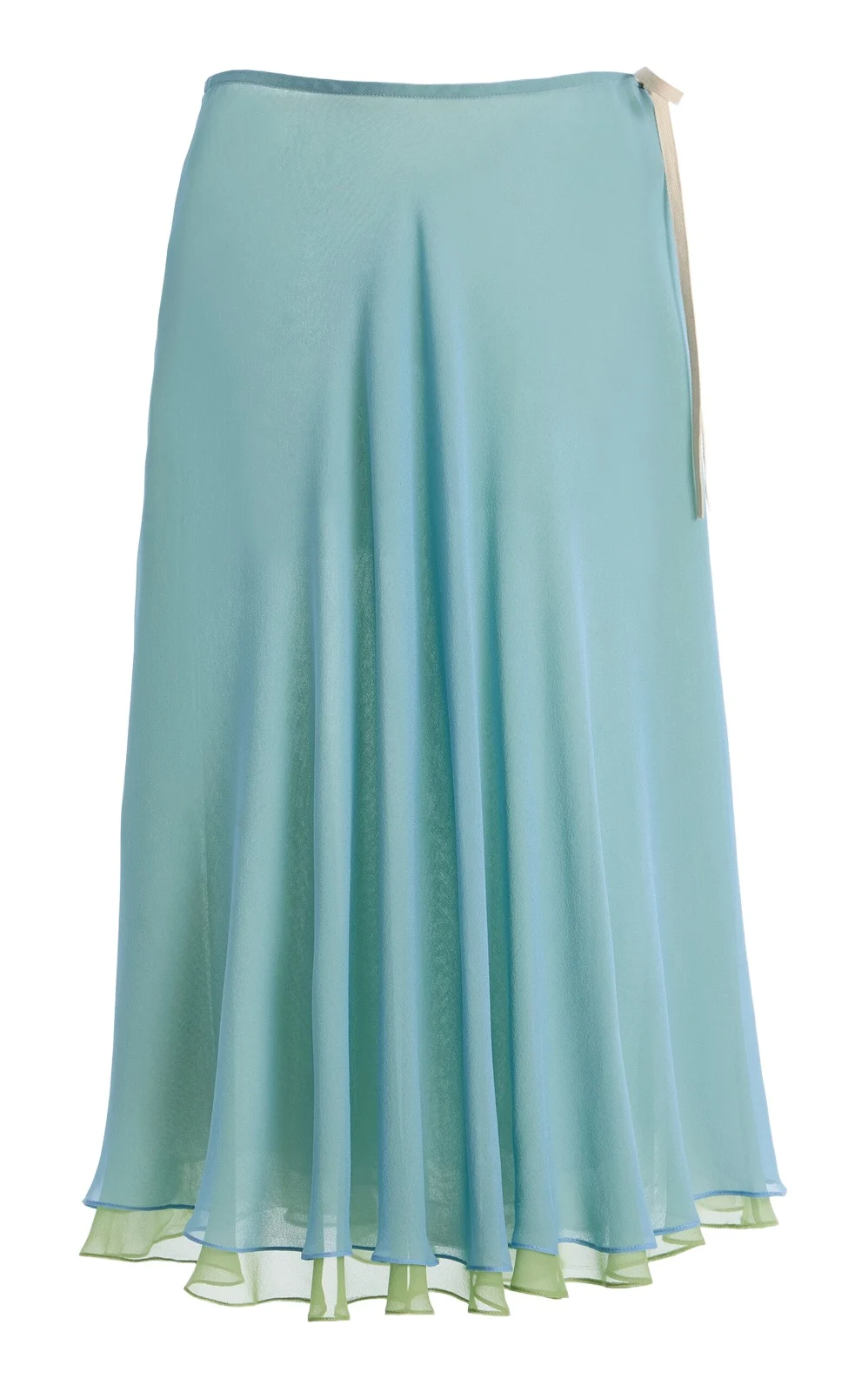 Flowy Ruffled Chiffon Midi Skirt Flowy Ruffled Chiffon Midi Skirt