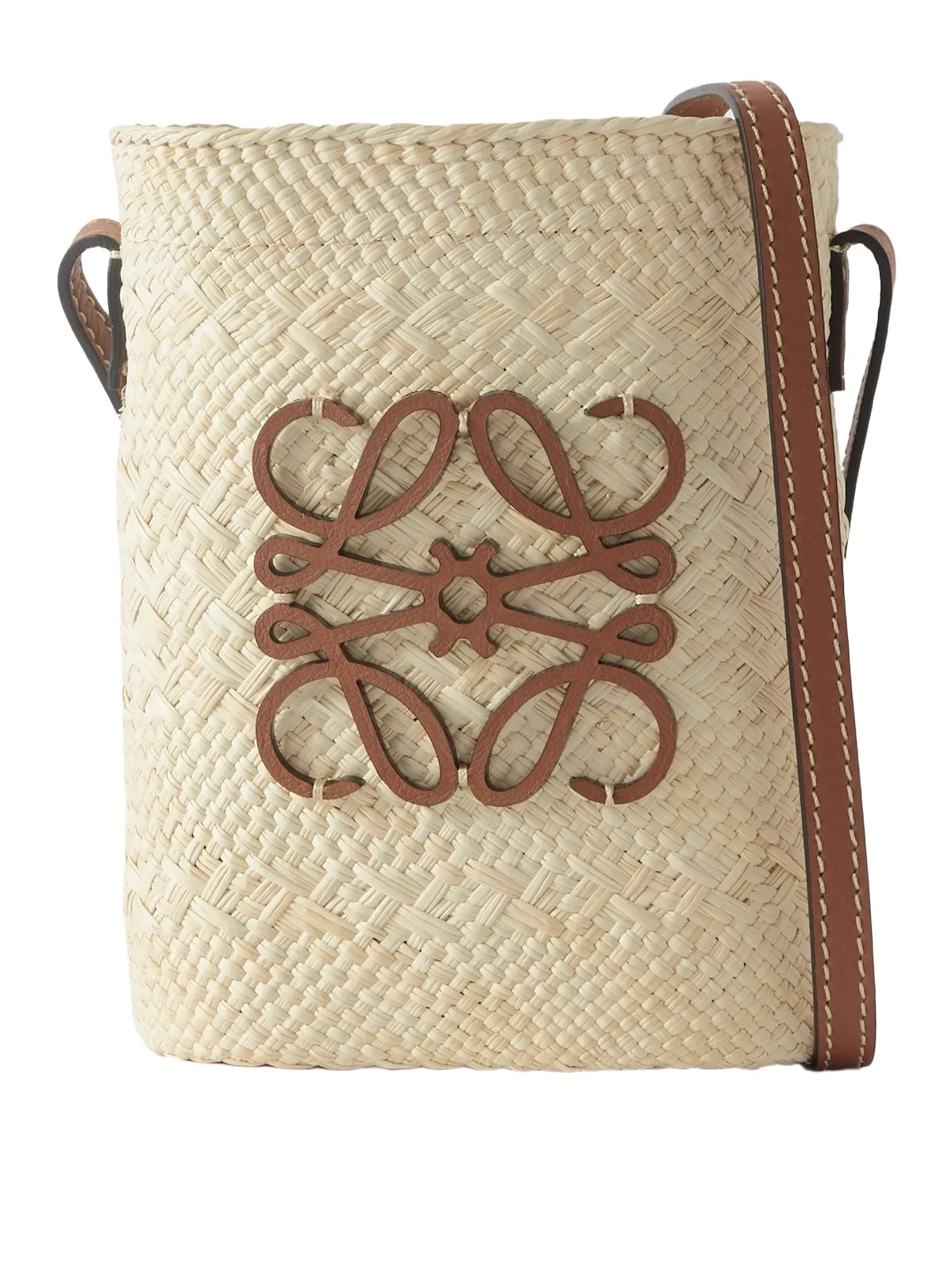 Paula's Ibiza Leather-Trimmed Raffia Bucket Bag - Men Paula's Ibiza Leather-Trimmed Raffia Bucket Bag - Men