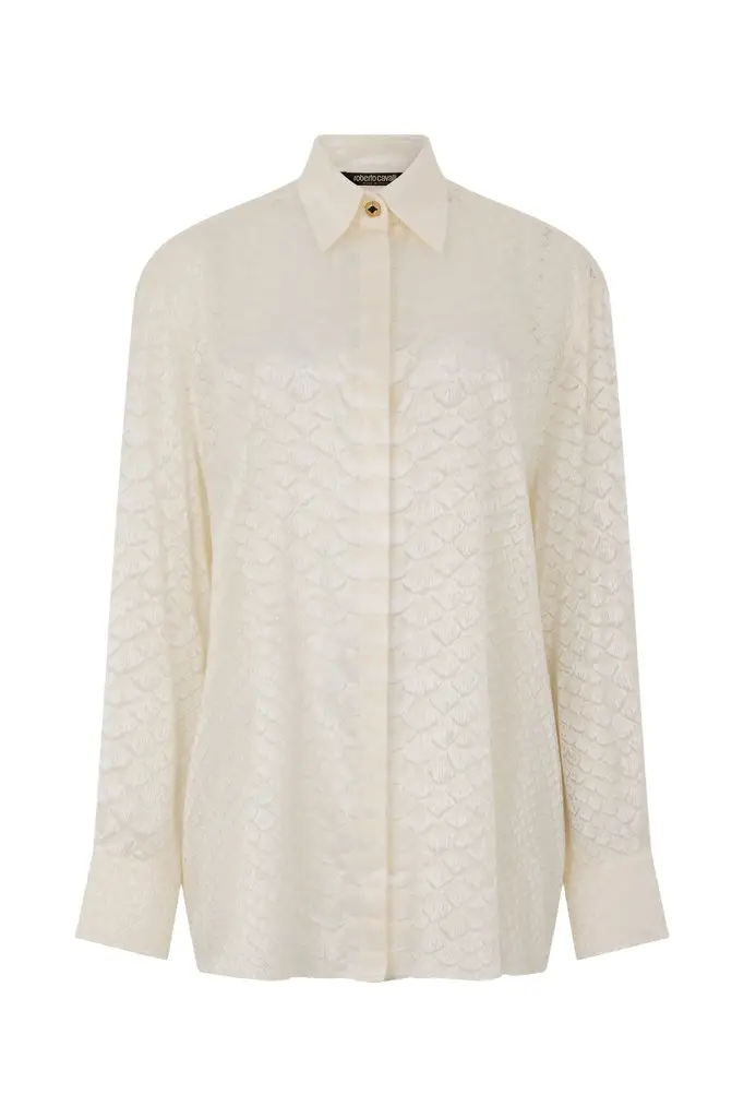 Roberto Cavalli Serpentine Print Shirt