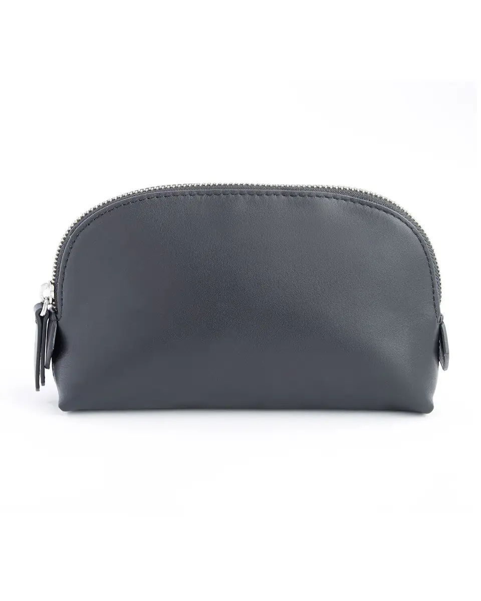 Royce New York Monogrammed Compact Leather Cosmetic Bag | Thumbnail 3
