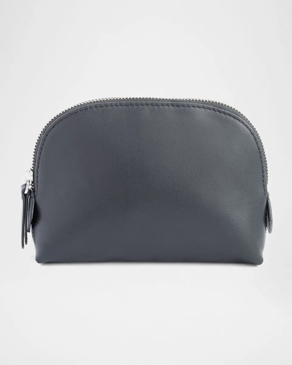 Royce New York Monogrammed Compact Leather Cosmetic Bag | Thumbnail 5
