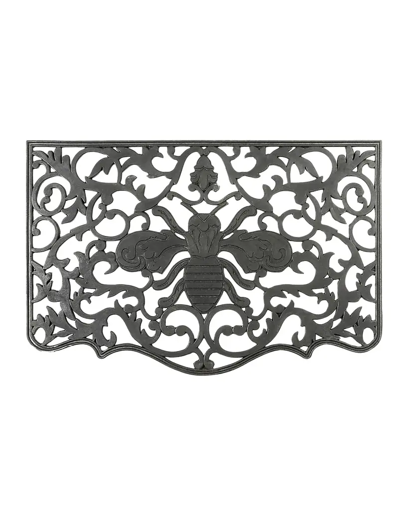 MacKenzie-Childs Queen Bee Rubber Door Mat