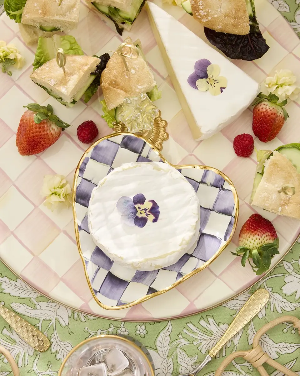 MacKenzie-Childs Rosy Check Cheese Course | Thumbnail 3 MacKenzie-Childs Rosy Check Cheese Course | Thumbnail 3