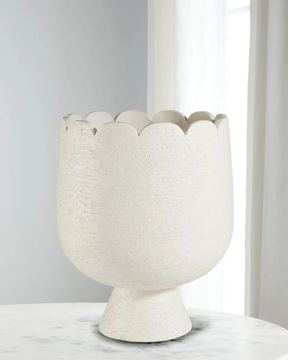 Jonathan Adler Scallop Concrete Planter | Thumbnail 2 Jonathan Adler Scallop Concrete Planter | Thumbnail 2