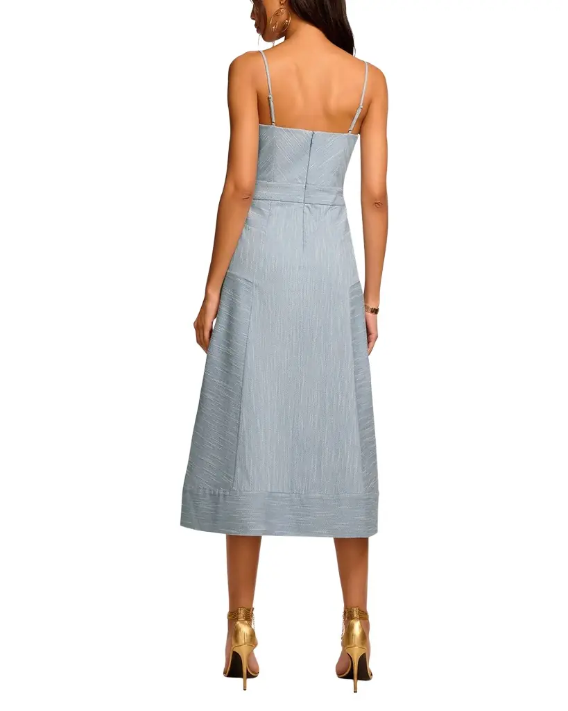Cassia Textured A-Line Midi Dress Cassia Textured A-Line Midi Dress