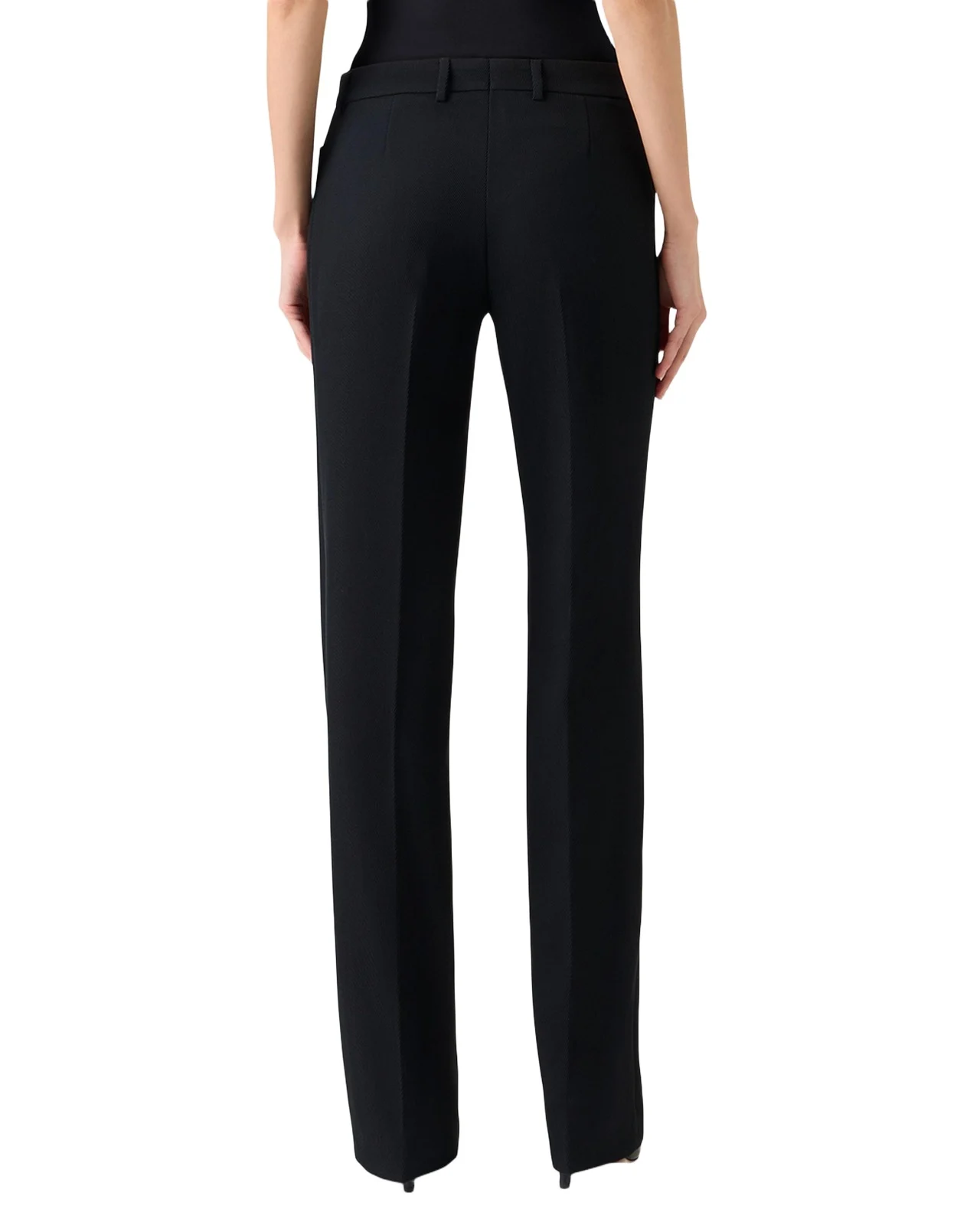Mikka Wool Tricotine Straight-Leg Pants Mikka Wool Tricotine Straight-Leg Pants