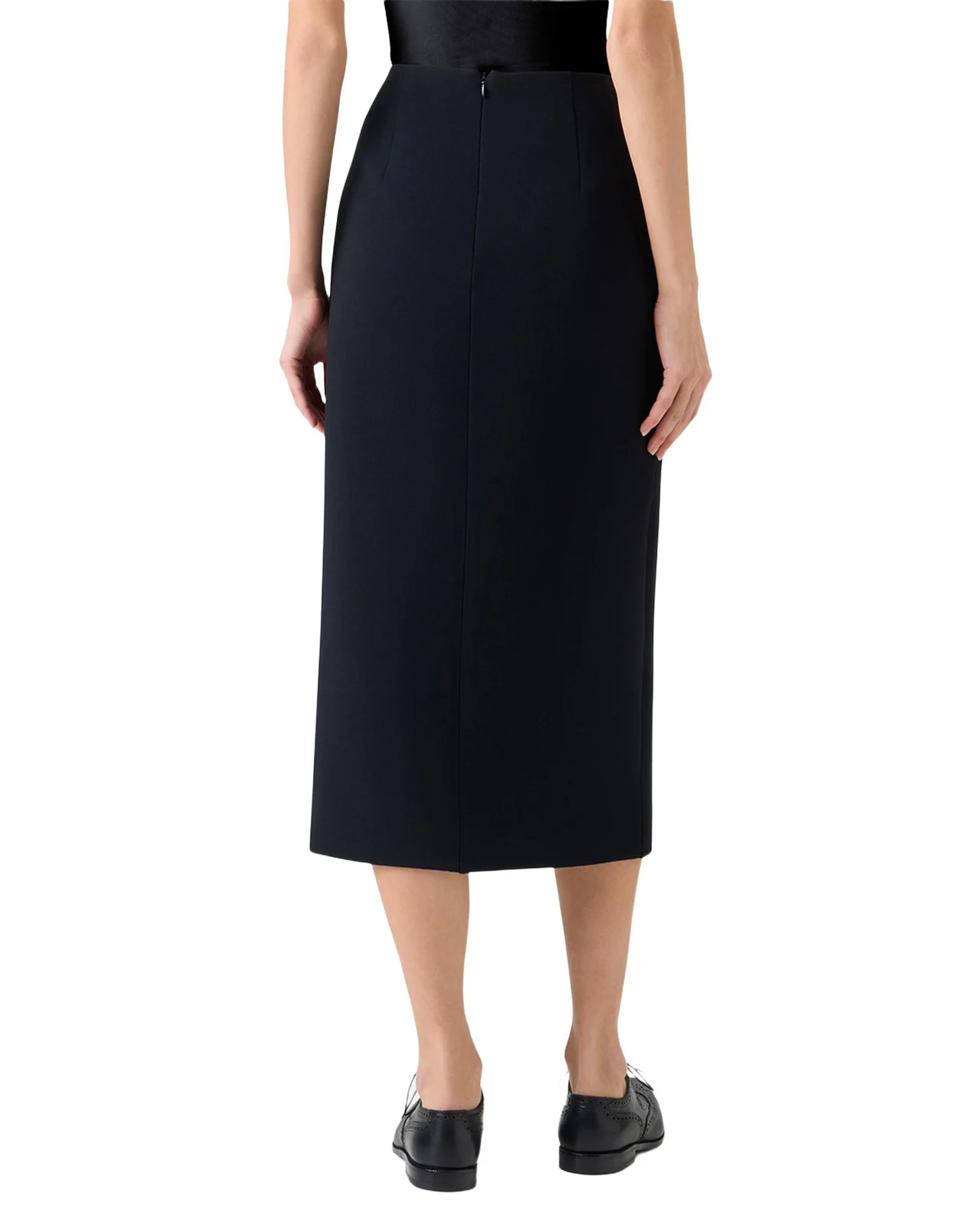 Wool Buttoned Midi Pencil Skirt Wool Buttoned Midi Pencil Skirt