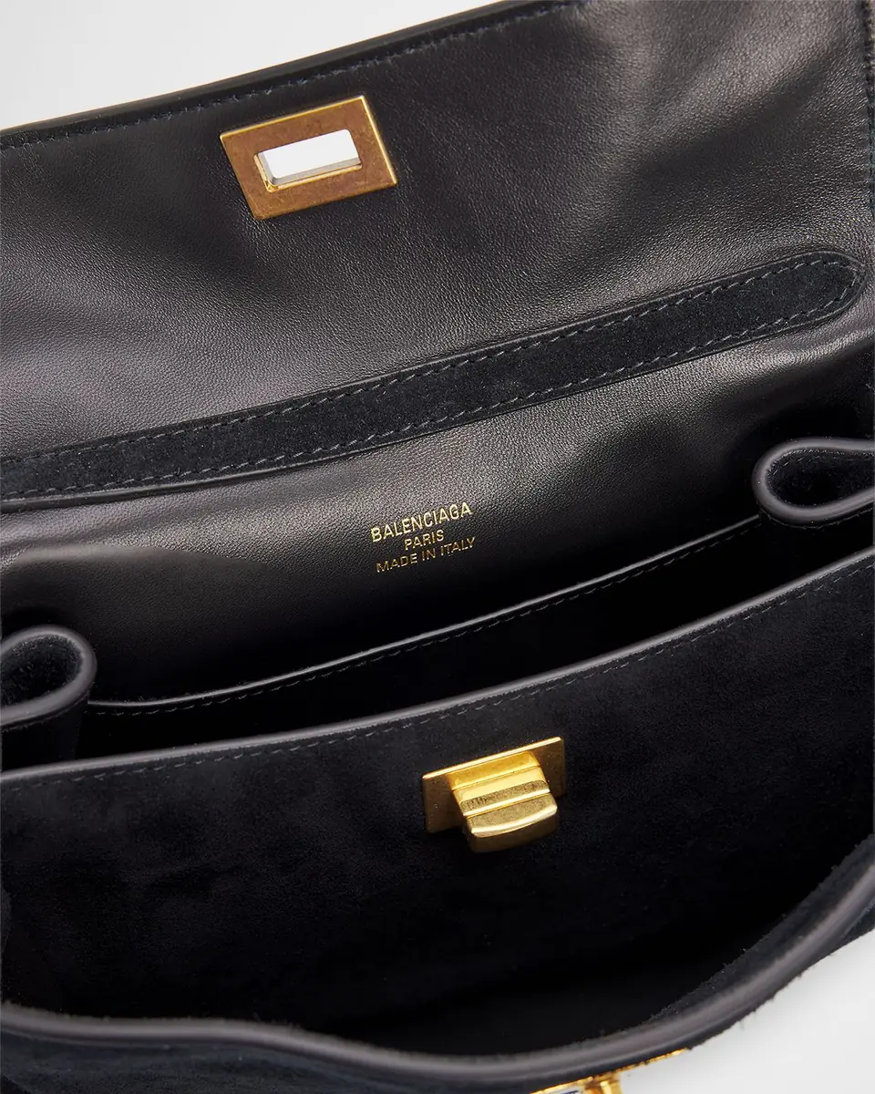 Balenciaga Rodeo Mini Suede Top-Handle Bag | Thumbnail 3 Balenciaga Rodeo Mini Suede Top-Handle Bag | Thumbnail 3