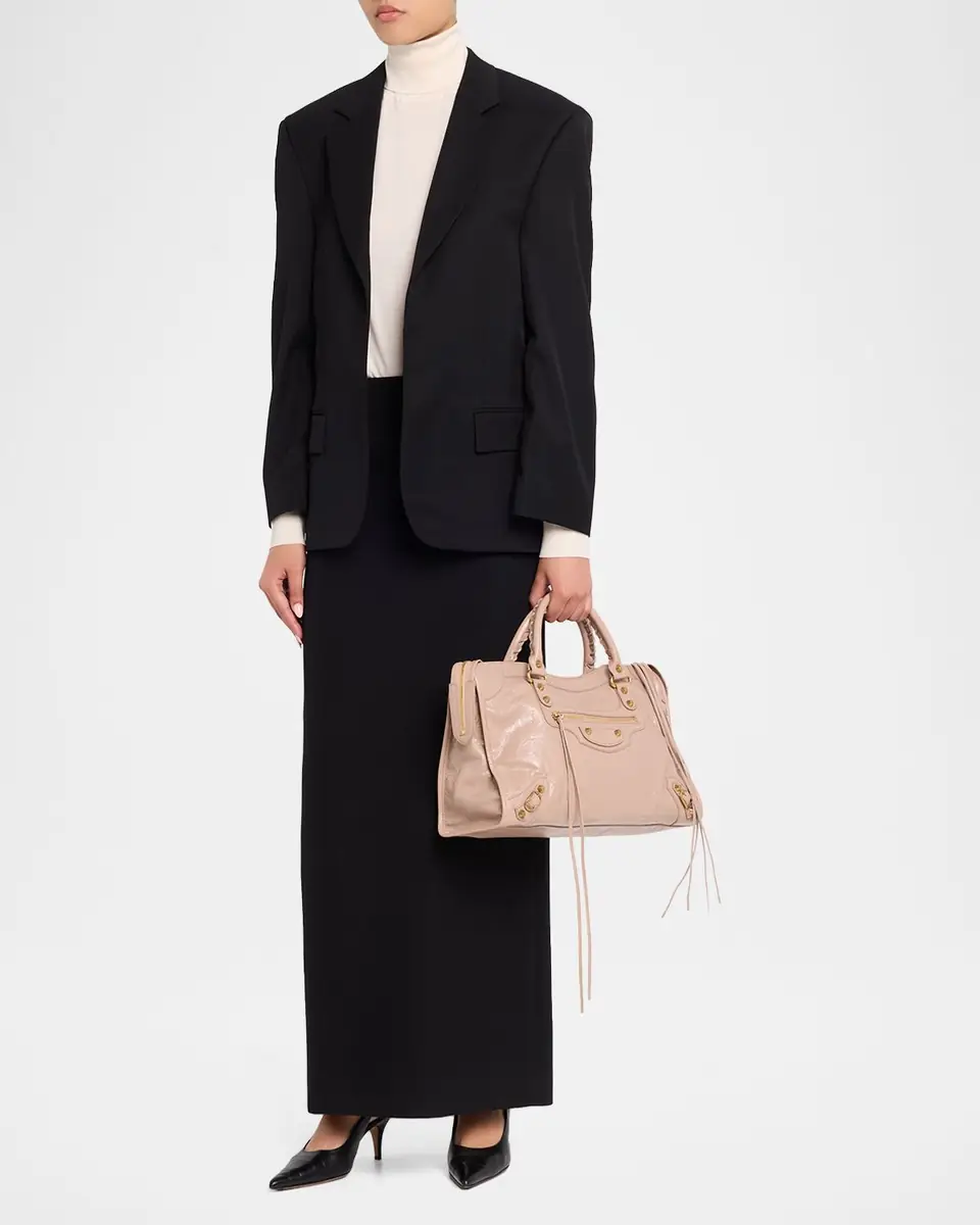Balenciaga Le City Medium Leather Top-Handle Bag | Thumbnail 4 Balenciaga Le City Medium Leather Top-Handle Bag | Thumbnail 4