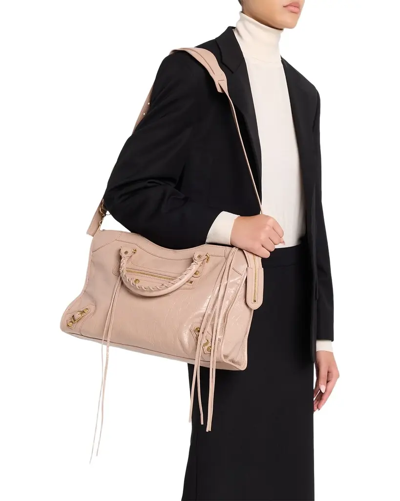 Balenciaga Le City Medium Leather Top-Handle Bag | Image 1 Balenciaga Le City Medium Leather Top-Handle Bag | Image 1