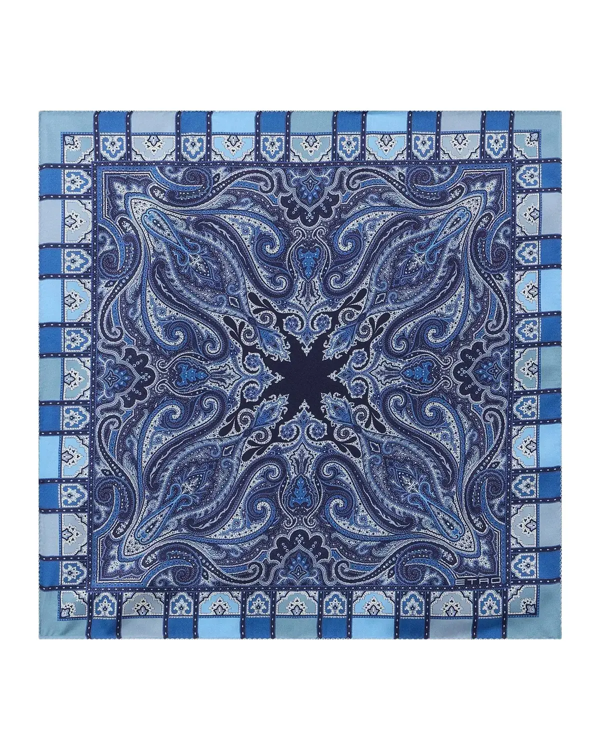 Men's Paisley Silk Square Scarf Men's Paisley Silk Square Scarf