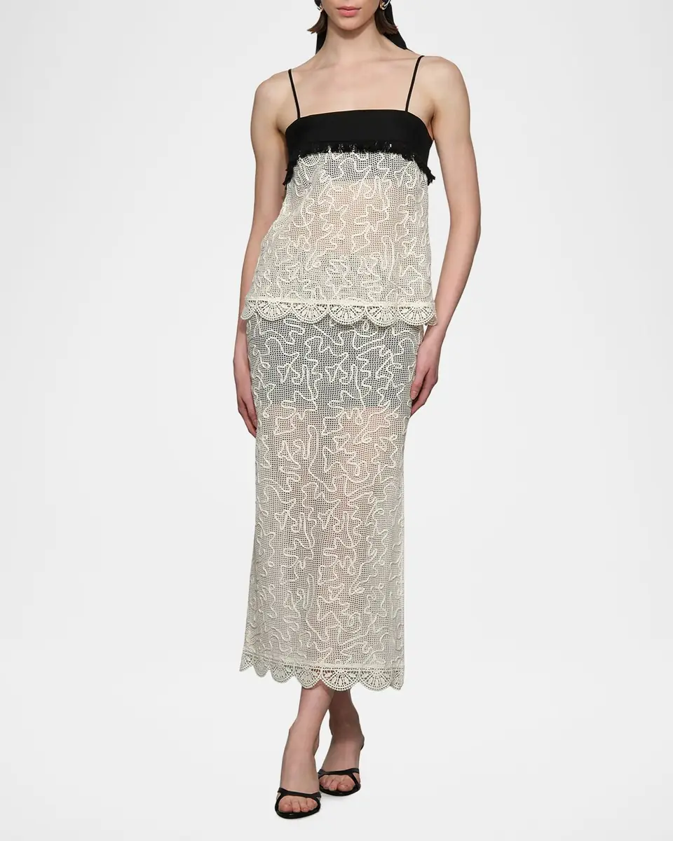 Et Ochs Jayde Square-Neck Embroidered Net Top | Thumbnail 5 Et Ochs Jayde Square-Neck Embroidered Net Top | Thumbnail 5