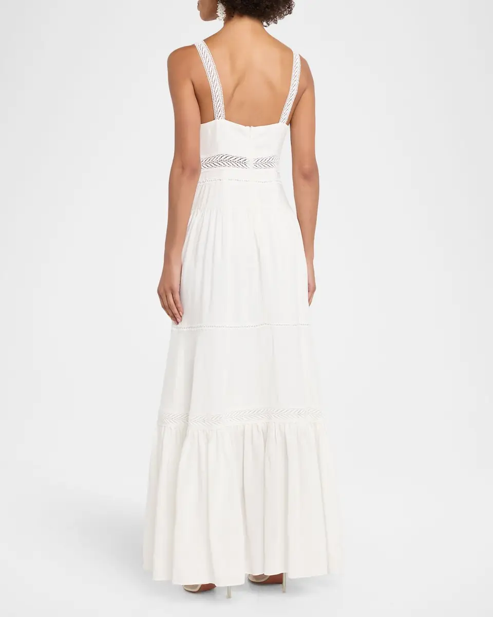 Kobi Halperin Alessia Tiered Lace-Trim Maxi Dress | Thumbnail 2 Kobi Halperin Alessia Tiered Lace-Trim Maxi Dress | Thumbnail 2