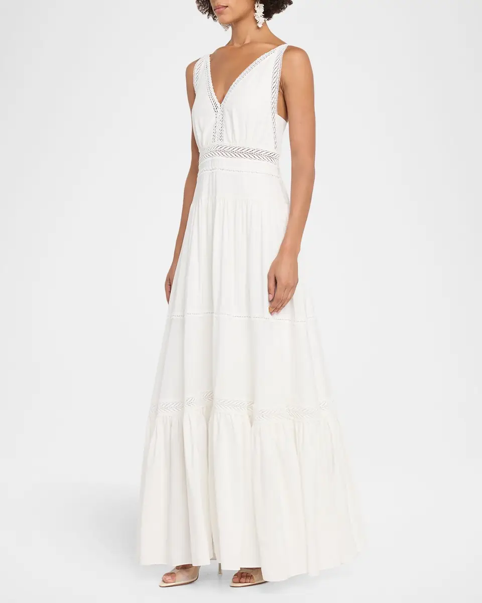 Kobi Halperin Alessia Tiered Lace-Trim Maxi Dress | Thumbnail 3 Kobi Halperin Alessia Tiered Lace-Trim Maxi Dress | Thumbnail 3
