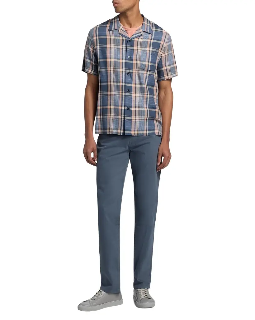 Vince Men's Prine Plaid Short-Sleeve Shirt